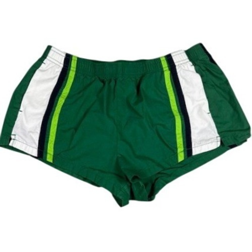 BDG Shorts Mens Medium Green Colorblock Retro Side Stripe Cotton Athletic
